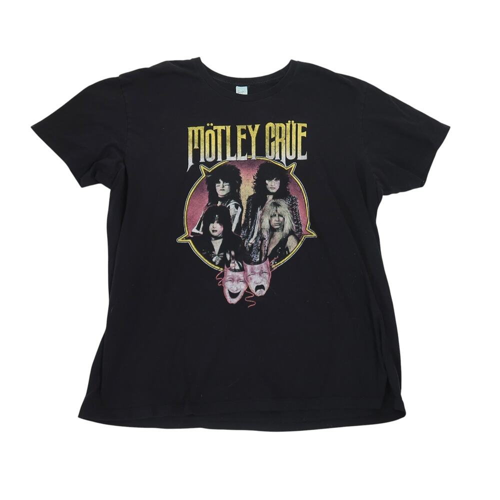 Motley Crue Theater of Pain Black Graphic Band T-Shirt XXL